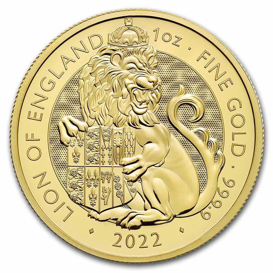 Buy 2022 GB 1 oz Gold The Royal Tudor Beasts The Lion of England