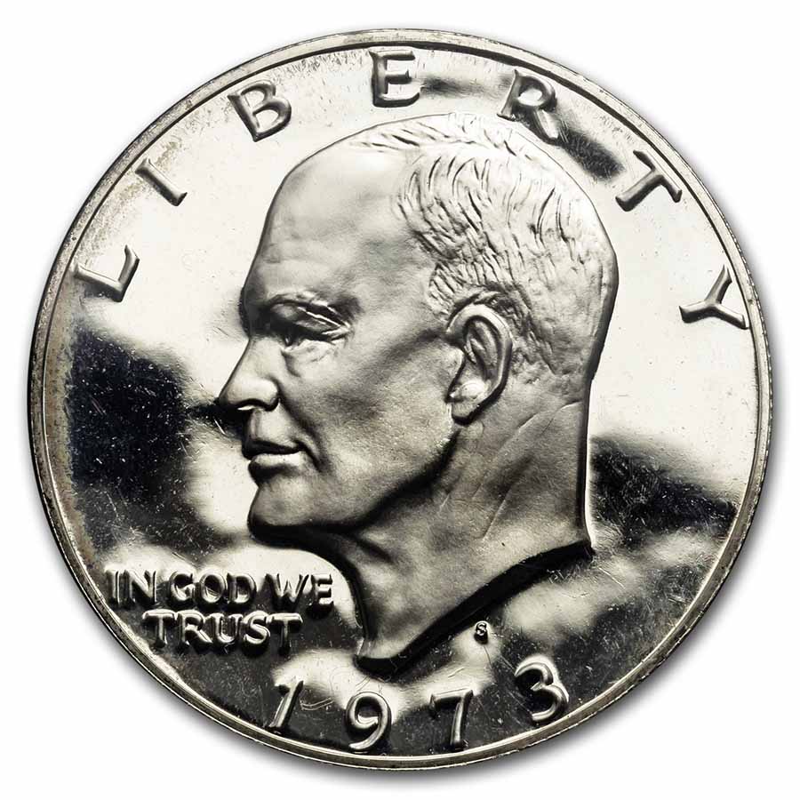 1973-S 40% Silver Eisenhower Dollar Proof (Mint Sealed) - Click Image to Close