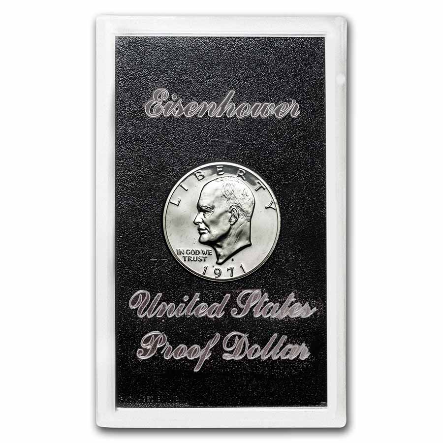 1971-S 40% Silver Eisenhower Dollar Proof (OGP) - Click Image to Close