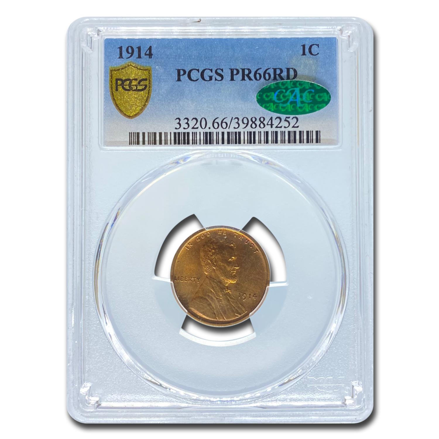Buy 1914 Lincoln Cent PR-66 PCGS CAC (Red) - Click Image to Close