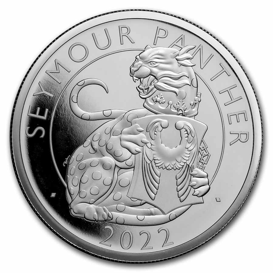 2022 2 oz Silver Royal Tudor Beasts Panther Proof (Coin Only)