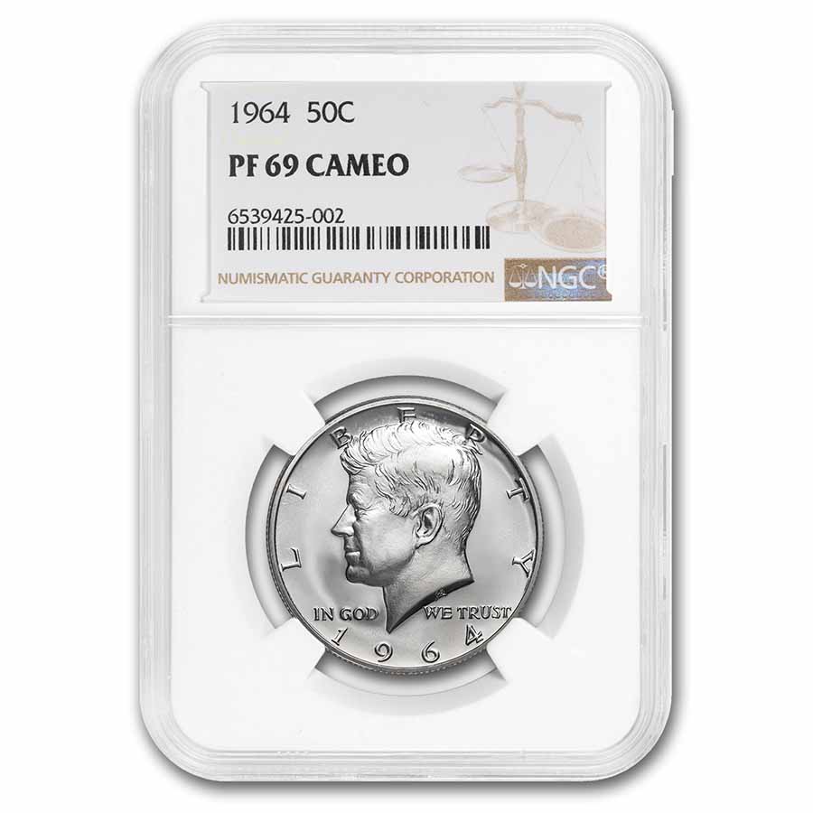 1964 Kennedy Half Dollar PF-69 NGC Cameo