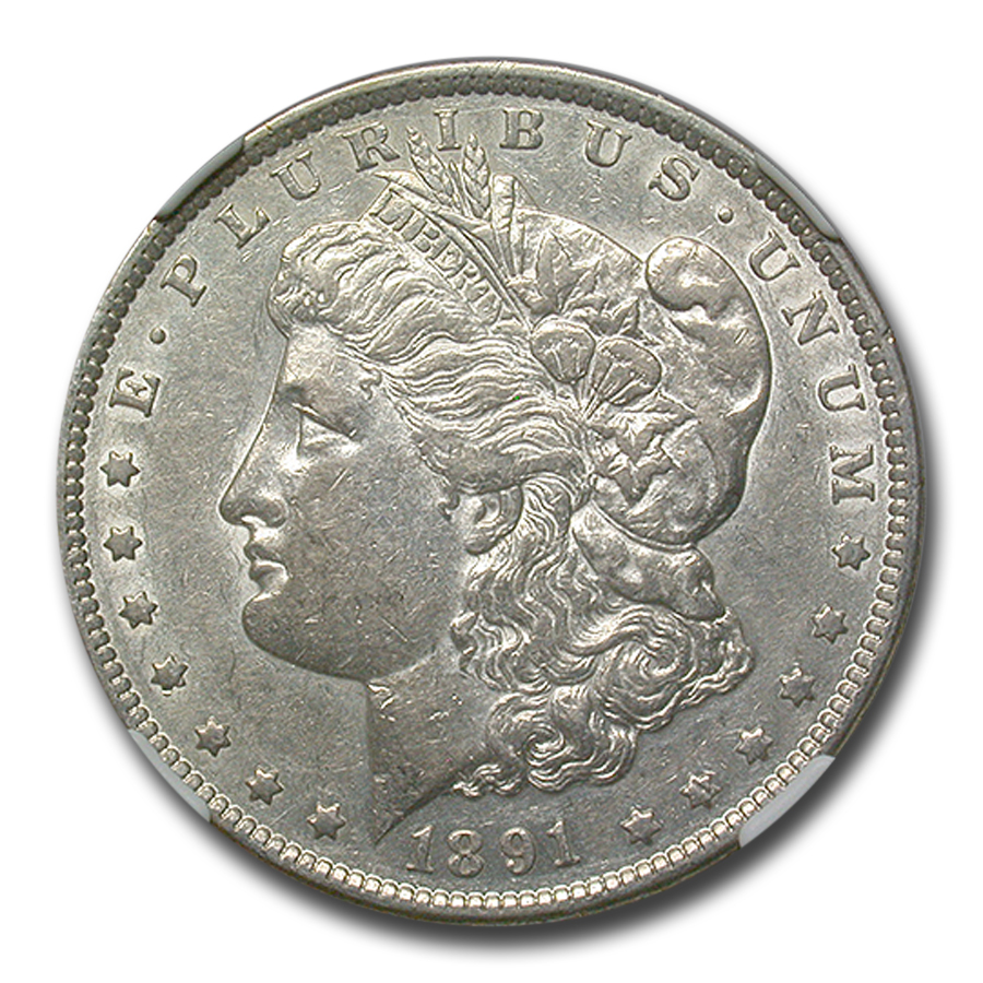 Buy 1891-CC Morgan Dollar AU-53 NGC (VAM-3 Spitting Eagle, Top-100)