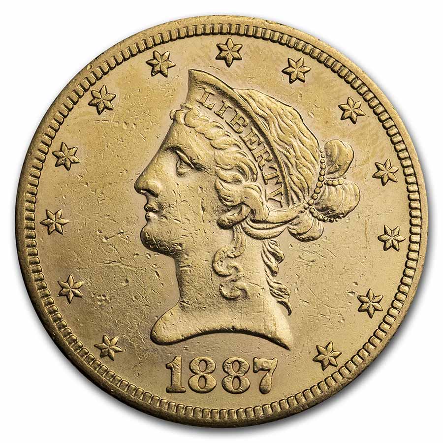 Buy 1887-S $10 Liberty Gold Eagle AU - Click Image to Close