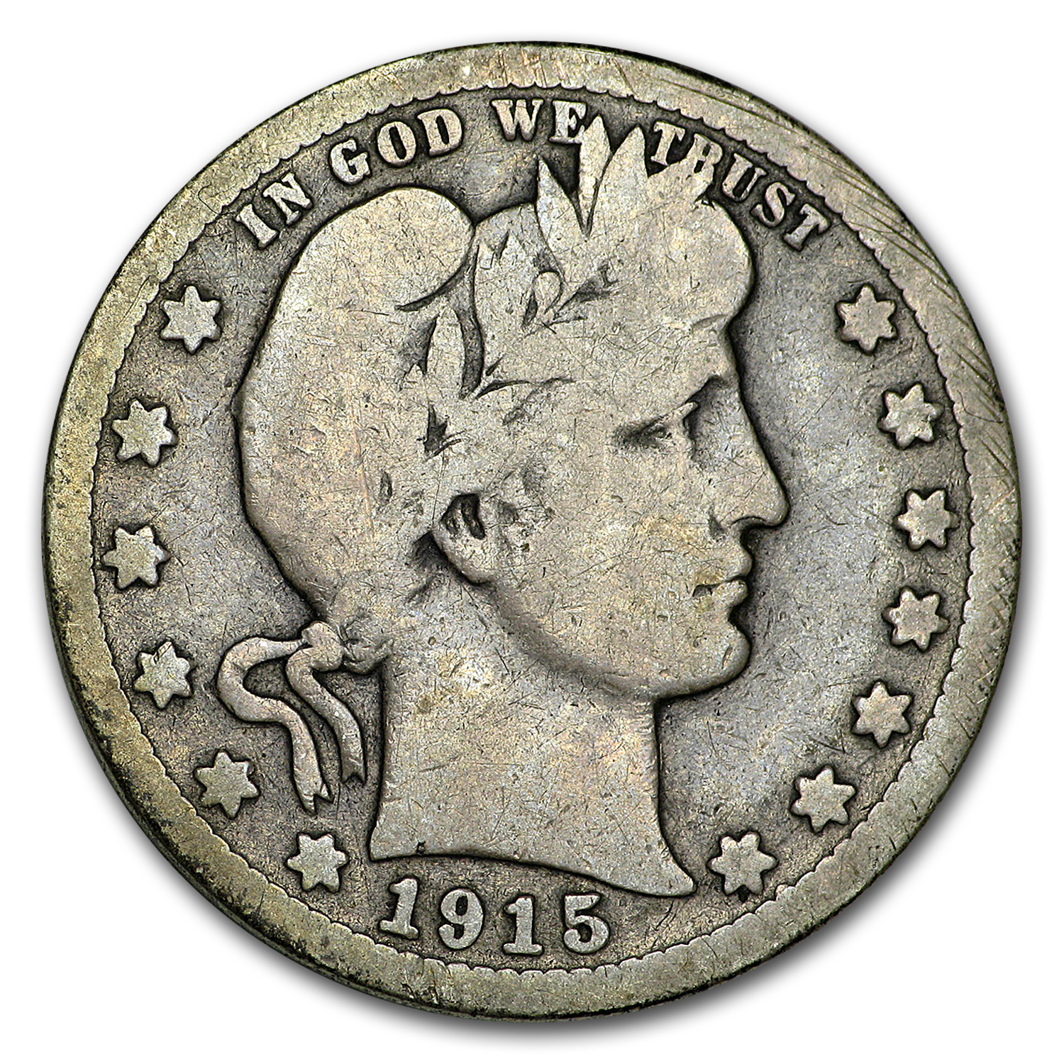 Buy 1915-S Barber Quarter VG - Click Image to Close