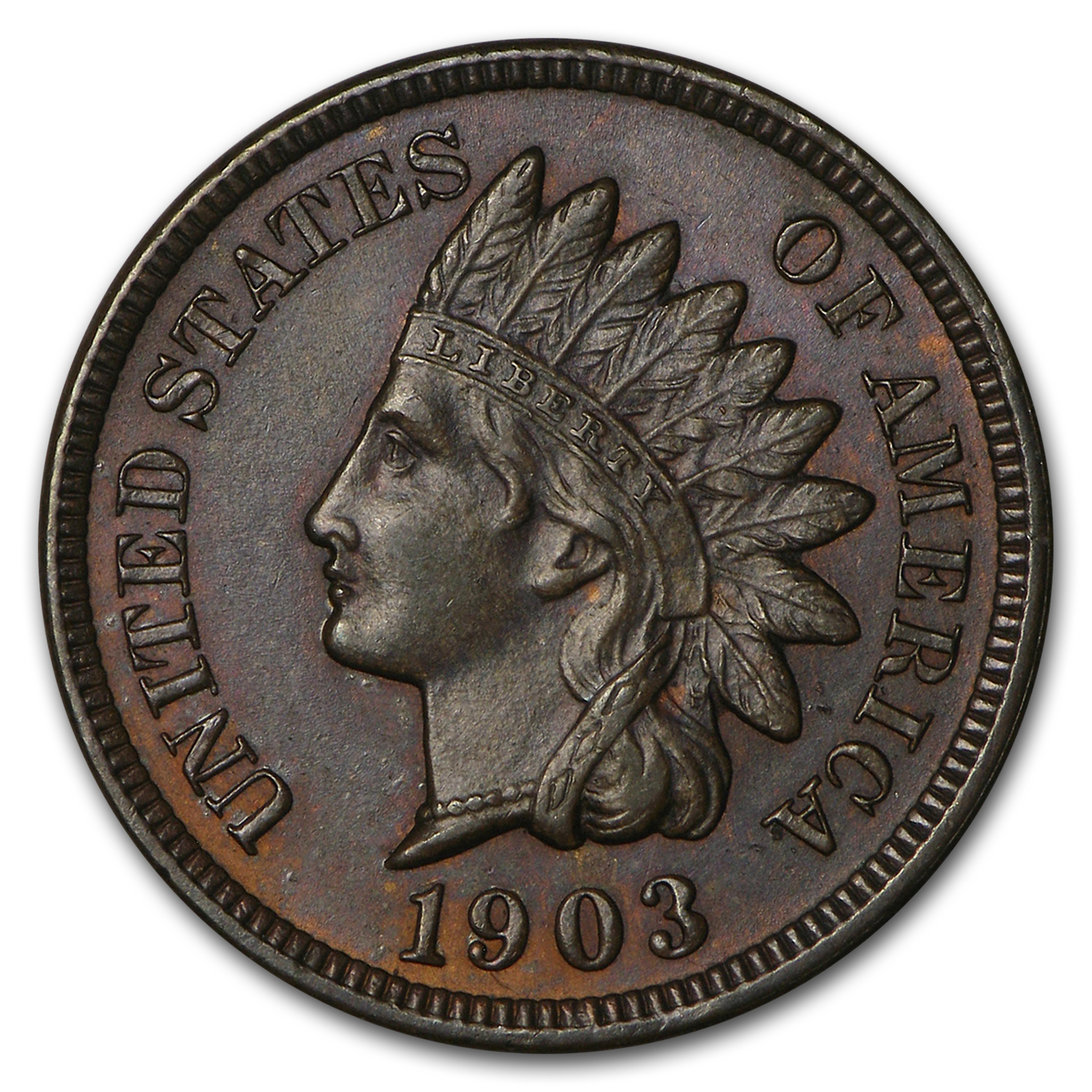 Buy 1903 Indian Head Cent BU (Brown) - Click Image to Close