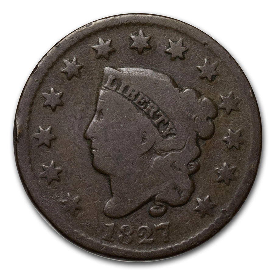 Buy 1827 Large Cent Good - Click Image to Close