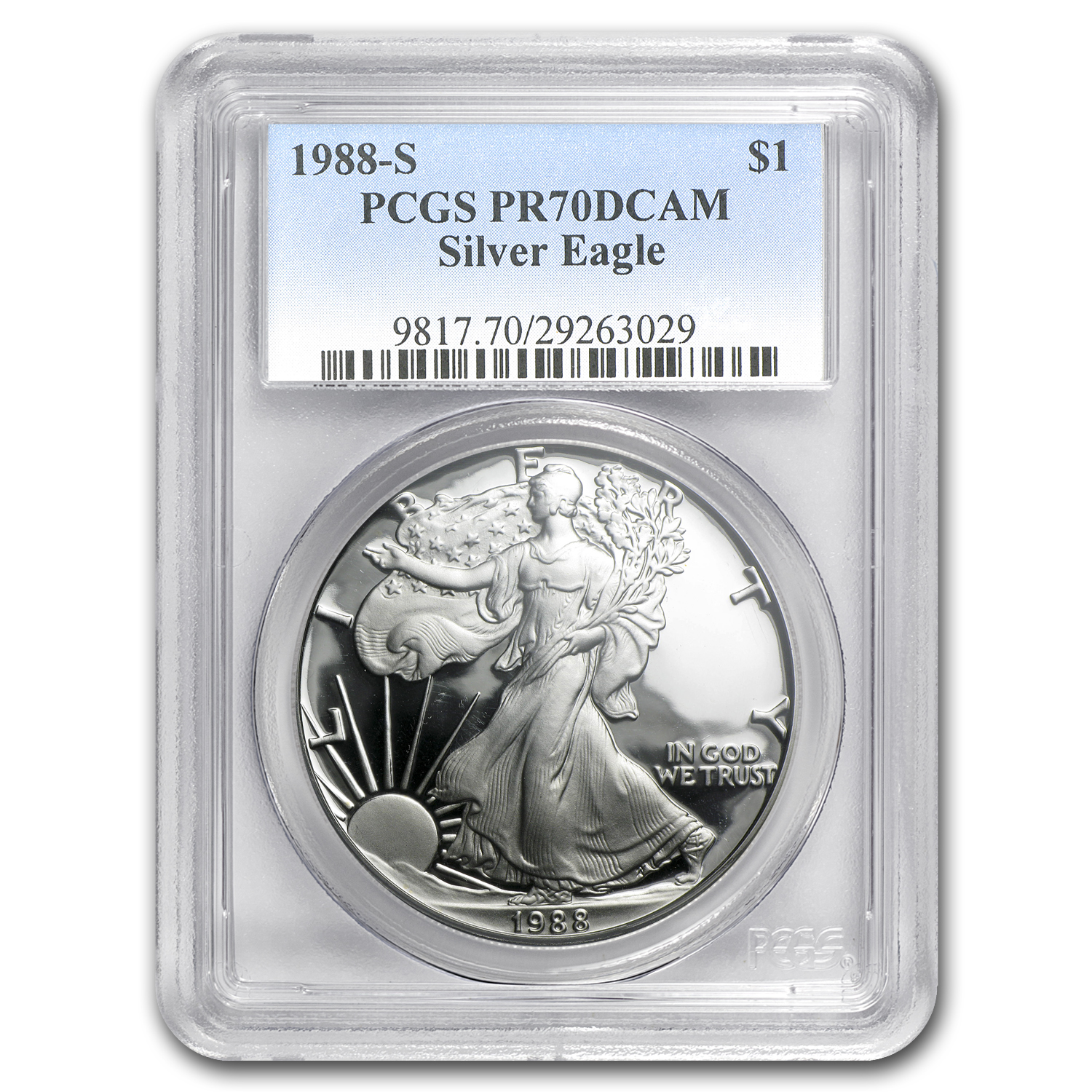 Buy 1988-S Proof American Silver Eagle PR-70 PCGS - Click Image to Close