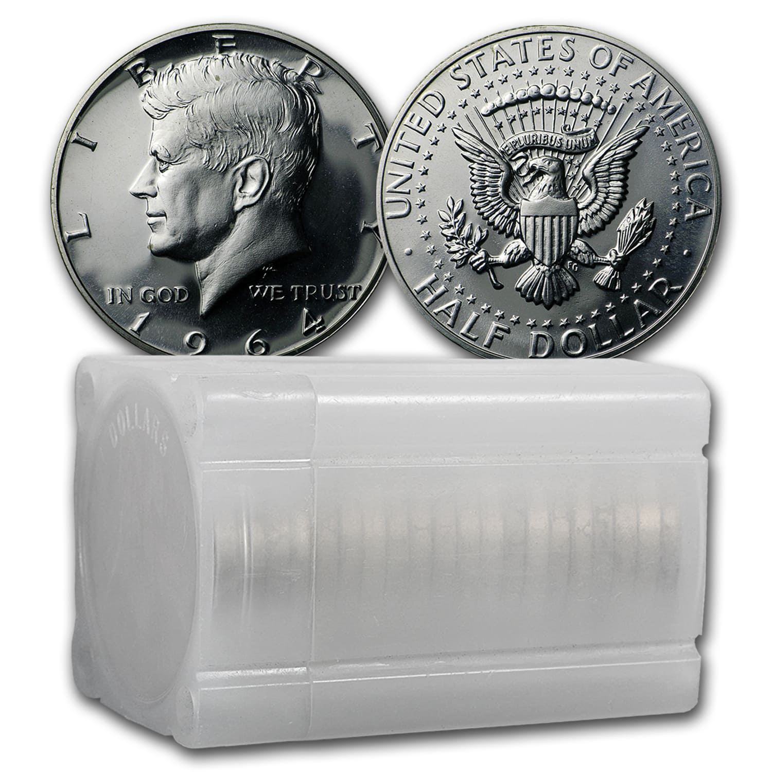 Buy 90% Silver 1964 Kennedy Half Dollar 20-Coin Roll Proof - Click Image to Close
