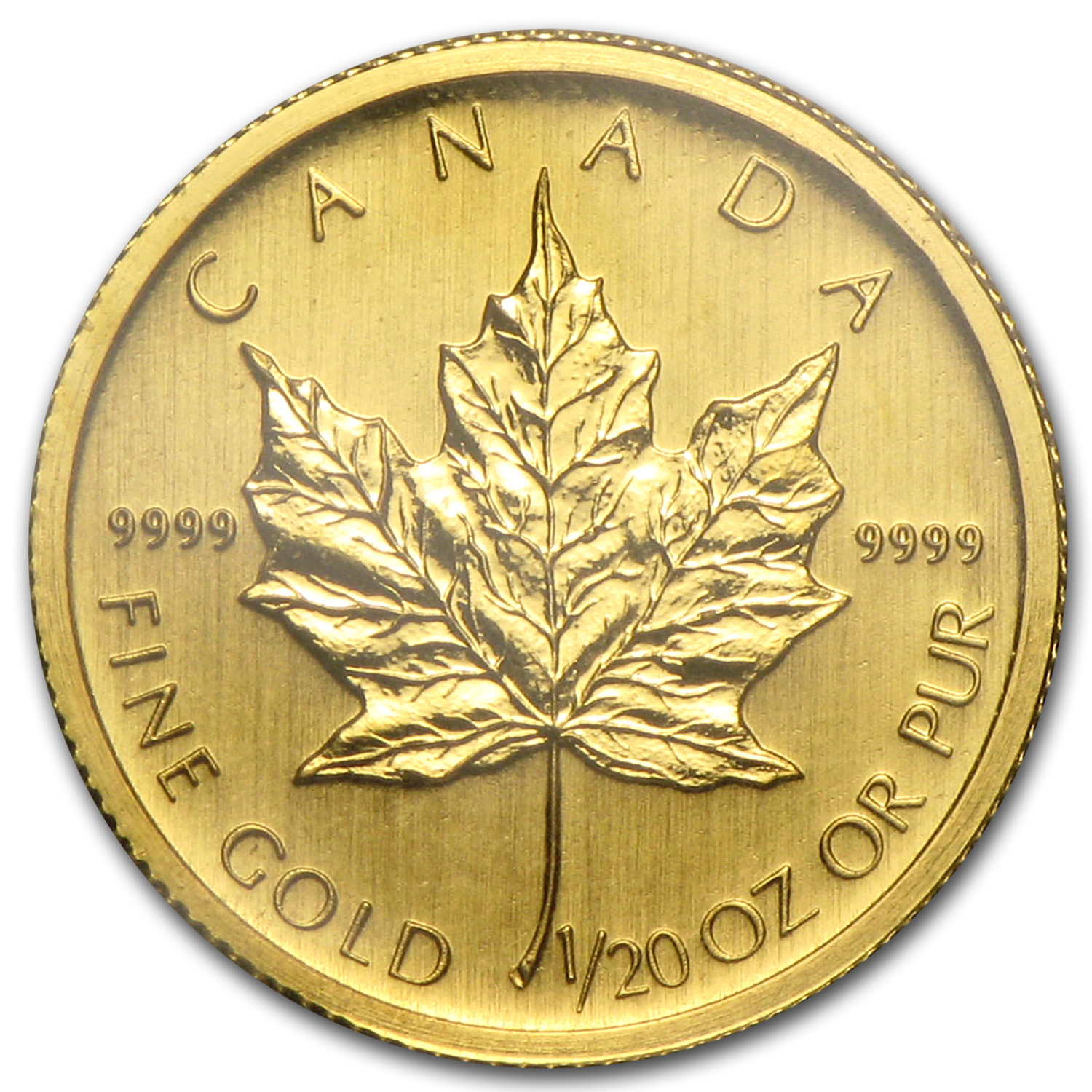 Buy 2008 Canada 1/20 oz Gold Maple Leaf BU