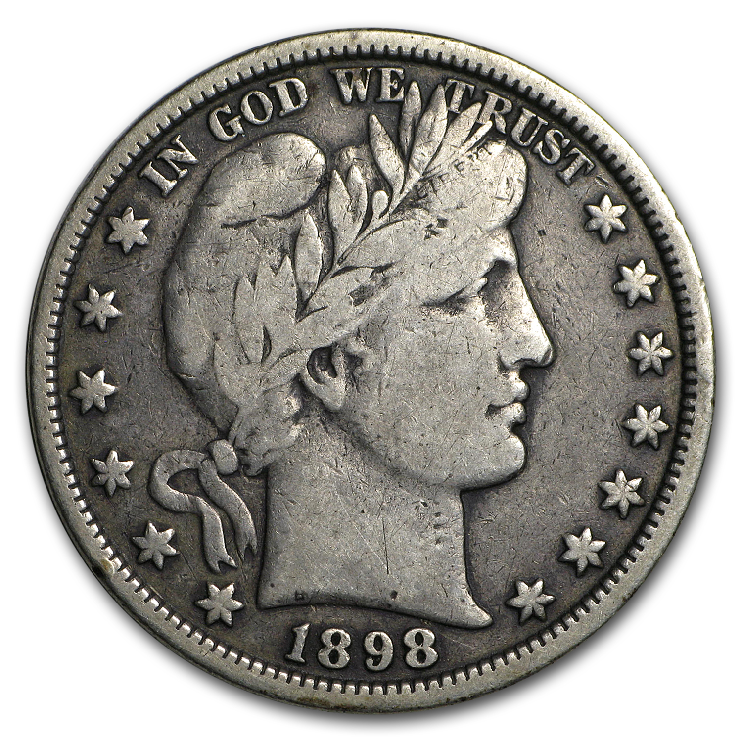 Buy 1898 Barber Half Dollar Fine - Click Image to Close