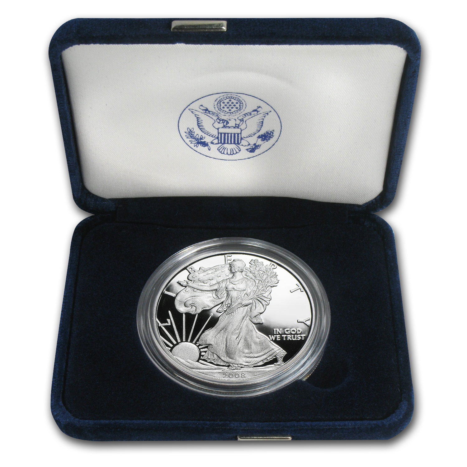 Buy 2008-W 1 oz Proof American Silver Eagle (w/Box & COA) - Click Image to Close