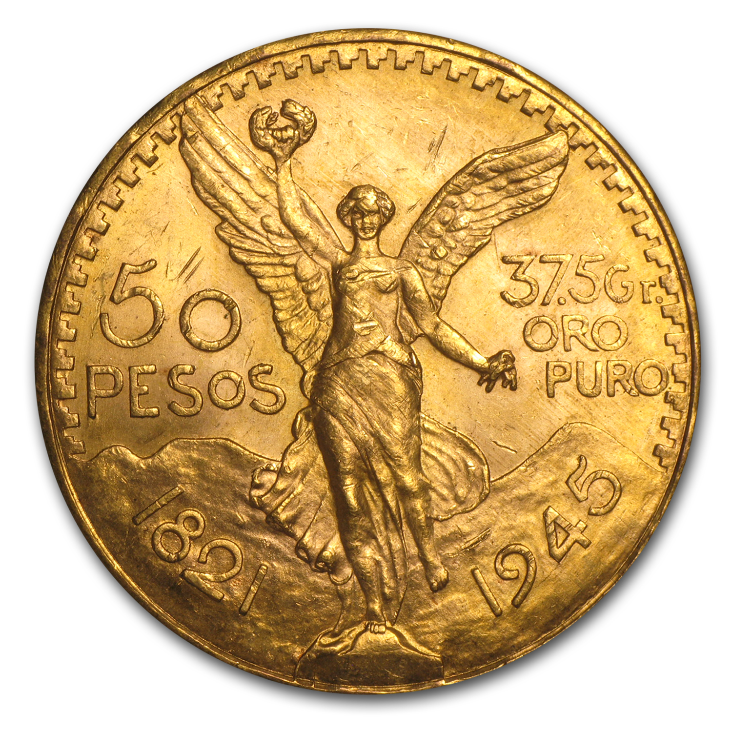 Buy 1945 Mexico Gold 50 Pesos BU - Click Image to Close