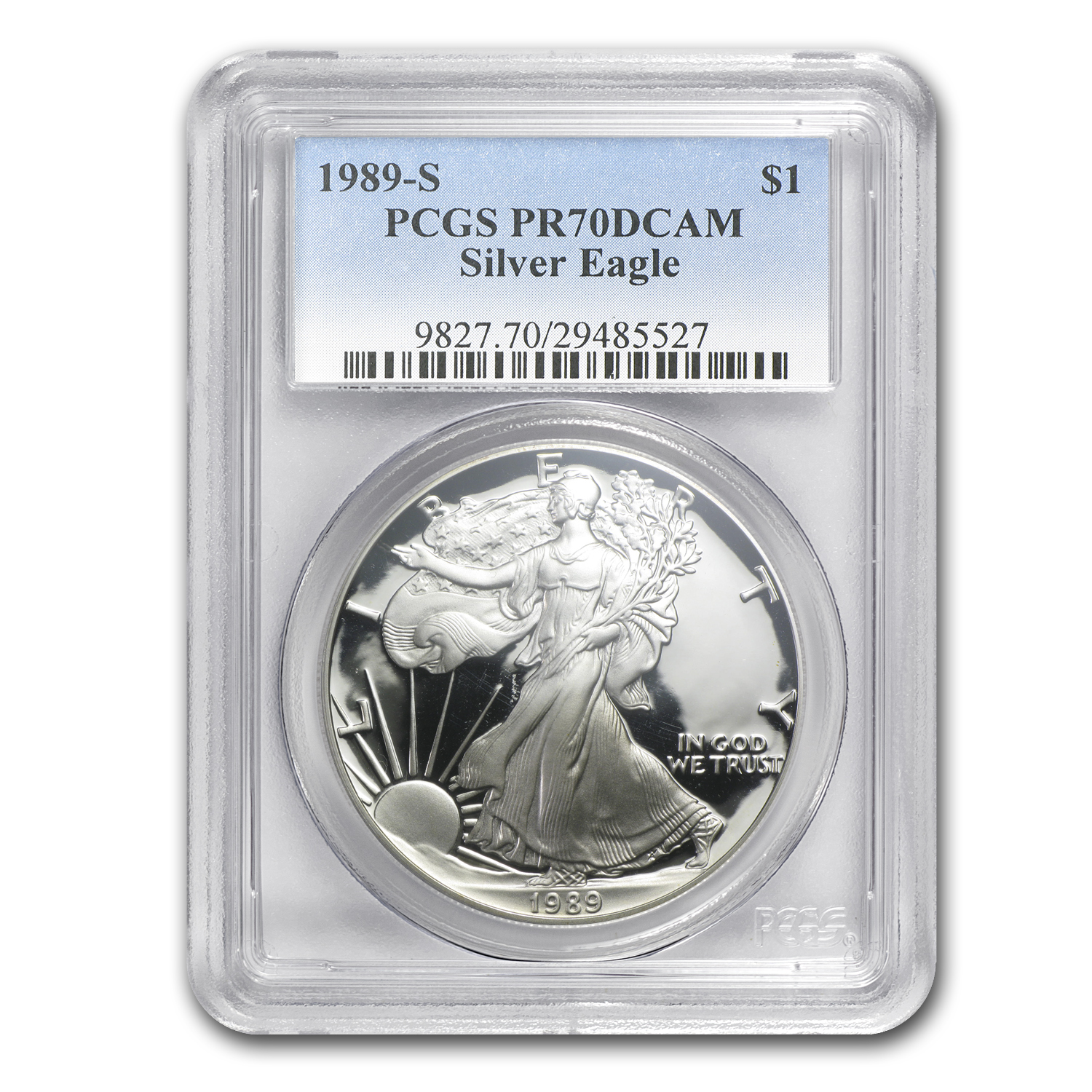 Buy 1989-S Proof American Silver Eagle PR-70 PCGS - Click Image to Close