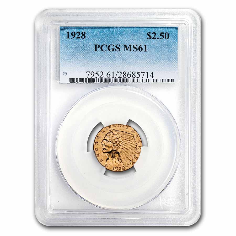 Buy 1928 $2.50 Indian Gold Quarter Eagle MS-61 PCGS - Click Image to Close