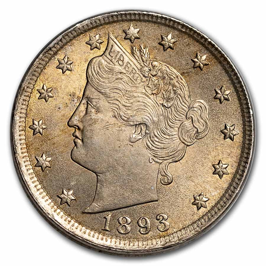 Buy 1893 Liberty Head V Nickel BU - Click Image to Close
