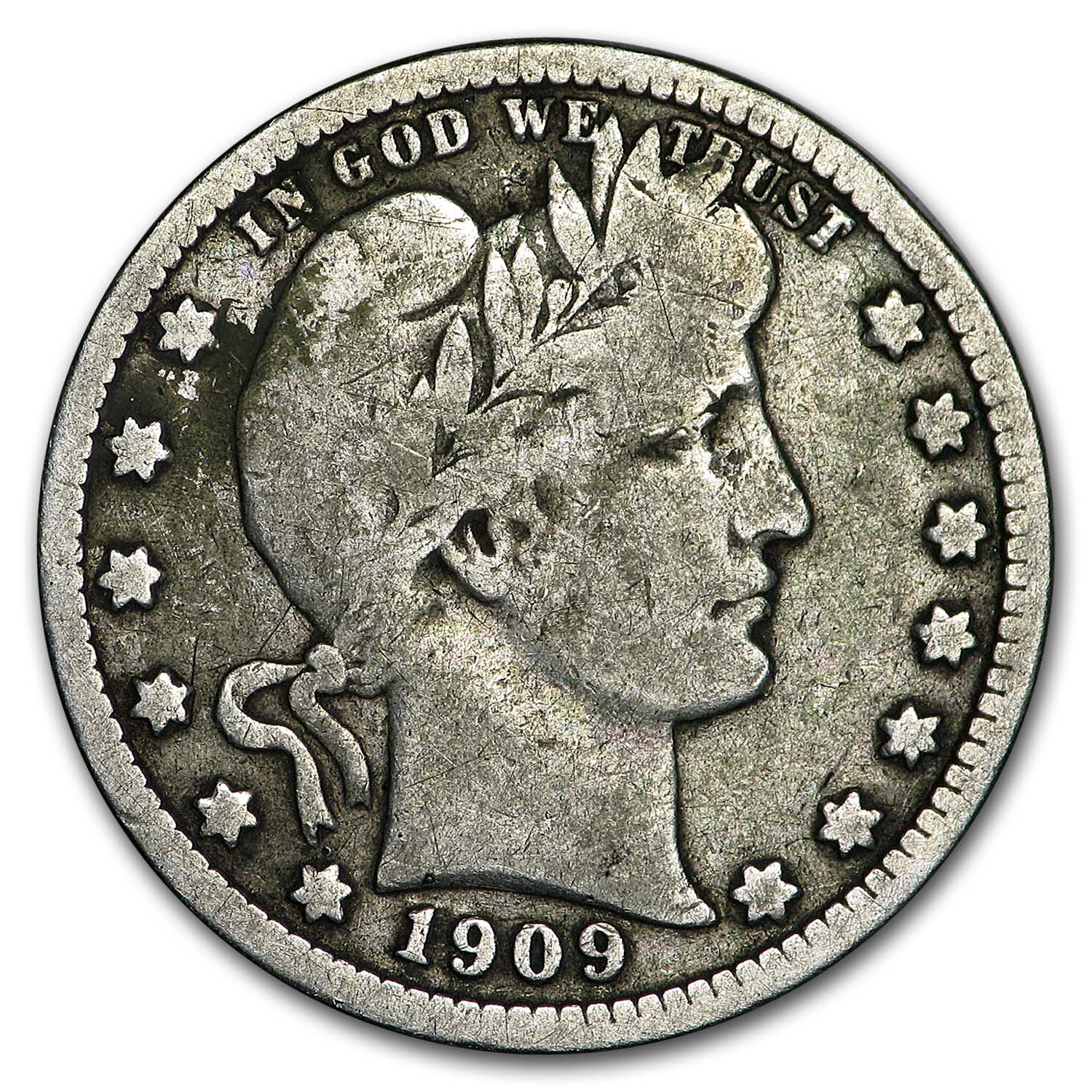 Buy 1909-D Barber Quarter VG - Click Image to Close