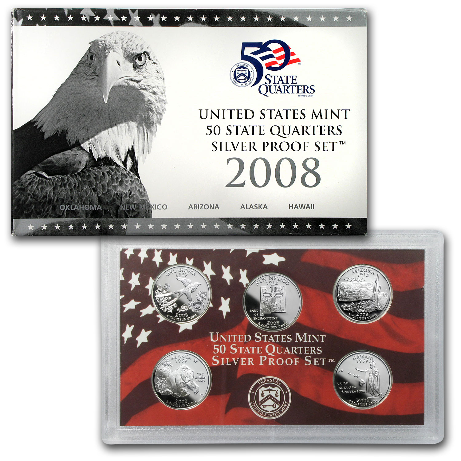 Buy 2008 50 State Quarters Proof Set (Silver)