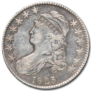 Buy 1825 Bust Half Dollar XF Details (Cleaned) - Click Image to Close