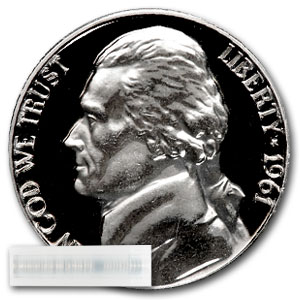 Buy 1961 Jefferson Nickel 40-Coin Roll Proof