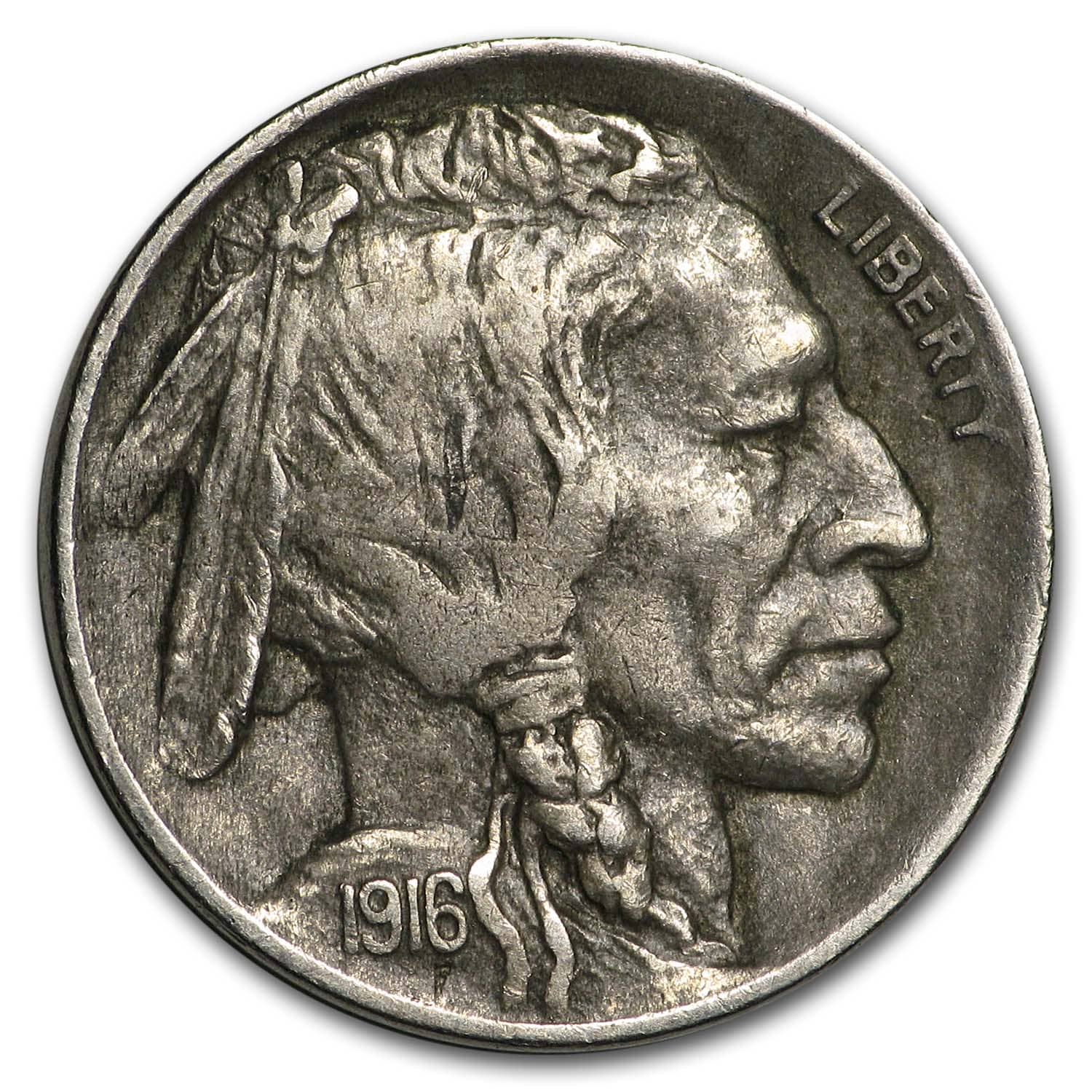 Buy 1916-D Buffalo Nickel XF - Click Image to Close