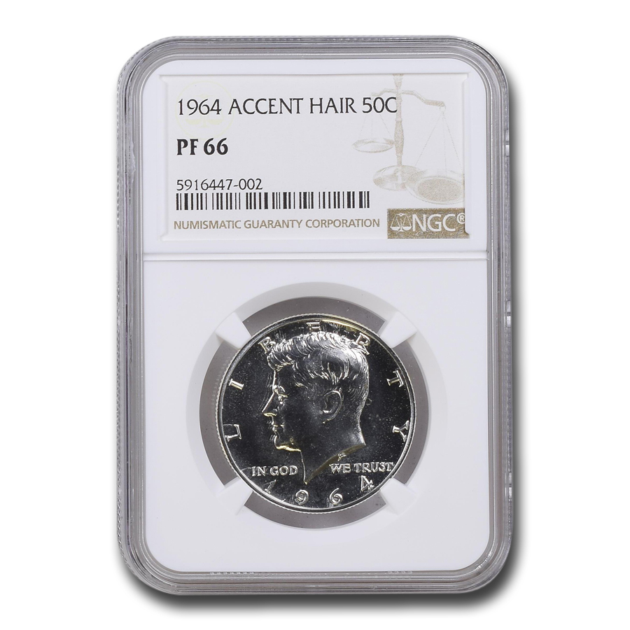 Buy 1964 Kennedy Half Dollar PF-66 NGC (Accented Hair) - Click Image to Close
