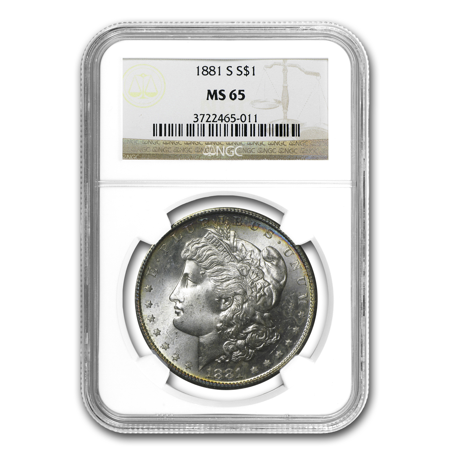 Buy 1881-S Morgan Dollar MS-65 NGC Certified - Click Image to Close