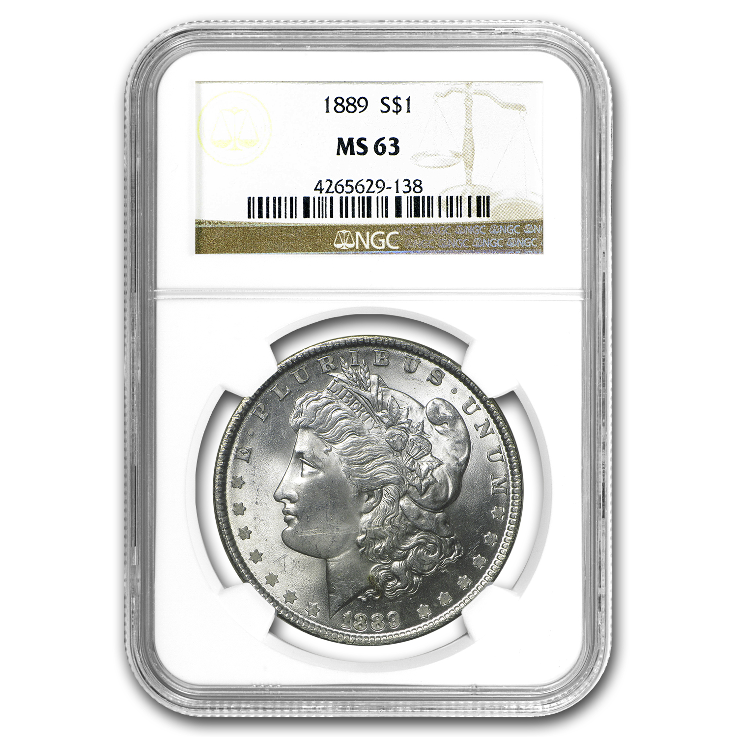 Buy 1889 Morgan Dollar MS-63 NGC - Click Image to Close