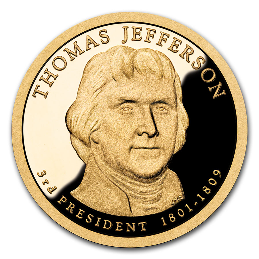 Buy 2007-S Thomas Jefferson Presidential Dollar Proof - Click Image to Close