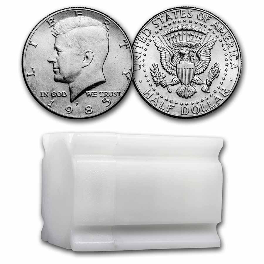 Buy 1985-P Kennedy Half Dollar 20-Coin Roll BU - Click Image to Close