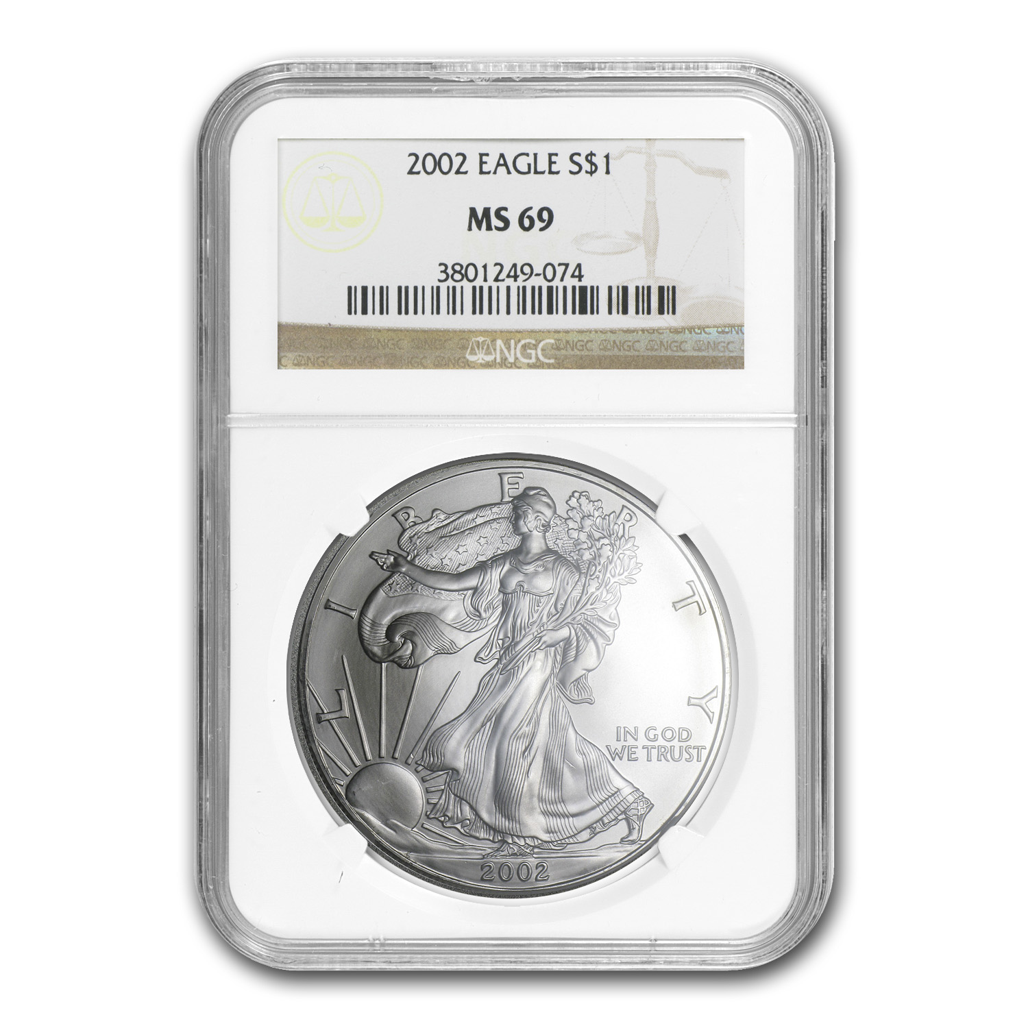 Buy 2002 American Silver Eagle MS-69 NGC - Click Image to Close