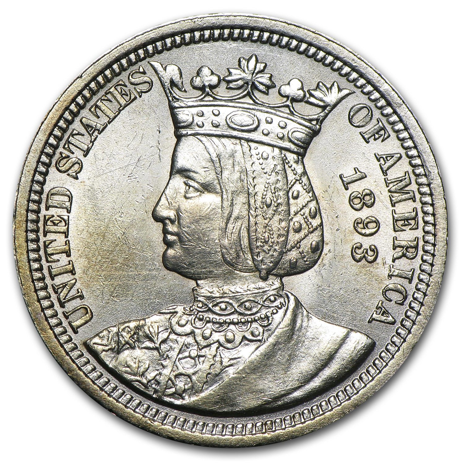 Buy 1893 Isabella Commemorative Quarter AU - Click Image to Close