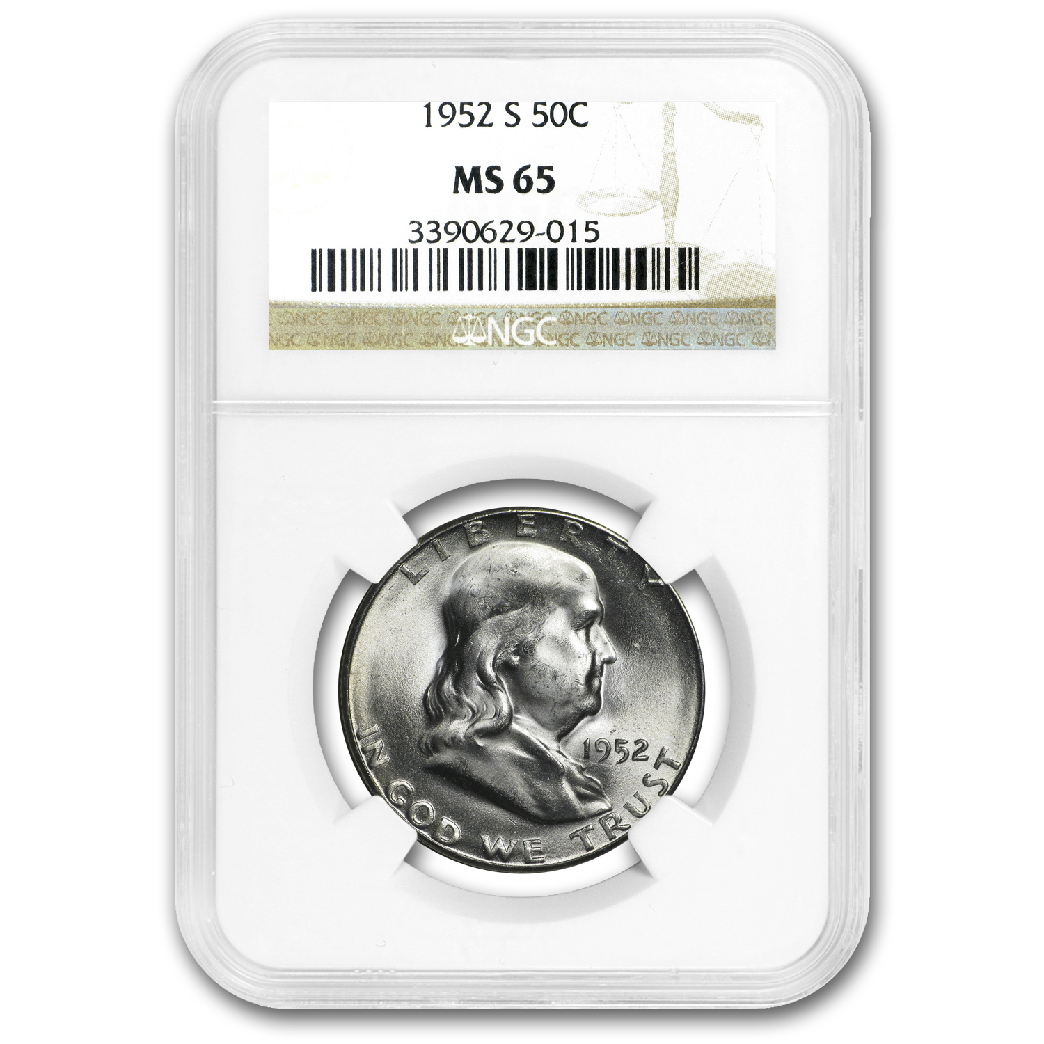 Buy 1952-S Franklin Half Dollar MS-65 NGC - Click Image to Close