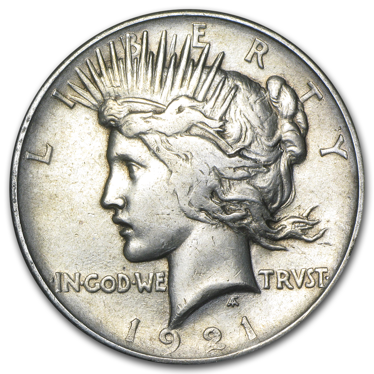 Buy 1921 Peace Dollar VG/VF (High Relief) - Click Image to Close