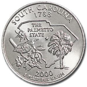 Buy 2000-P South Carolina State Quarter BU - Click Image to Close