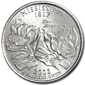 Buy 2002-D Mississippi State Quarter BU - Click Image to Close