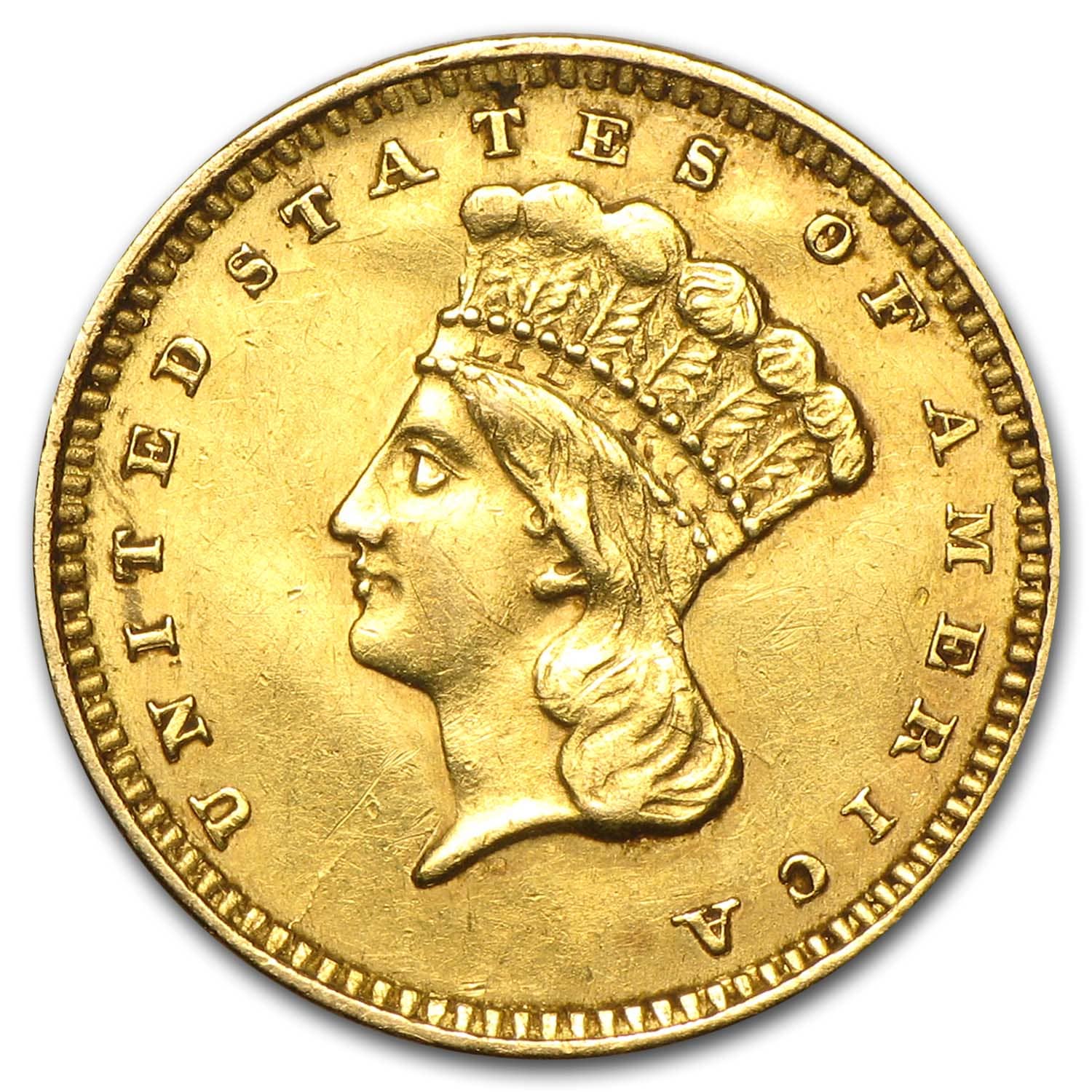 Buy $1 Indian Head Gold Dollar Type 3 (Cleaned) - Click Image to Close