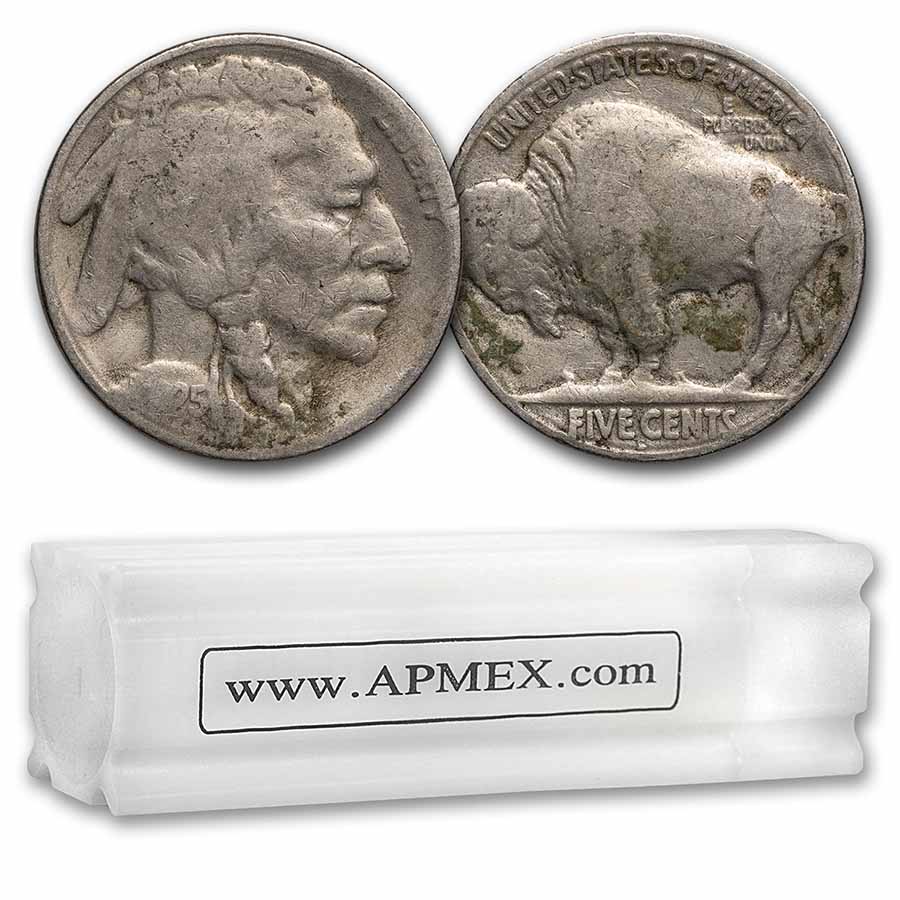 Buy 1925-S Buffalo Nickel 40-Coin Roll Avg Circ - Click Image to Close
