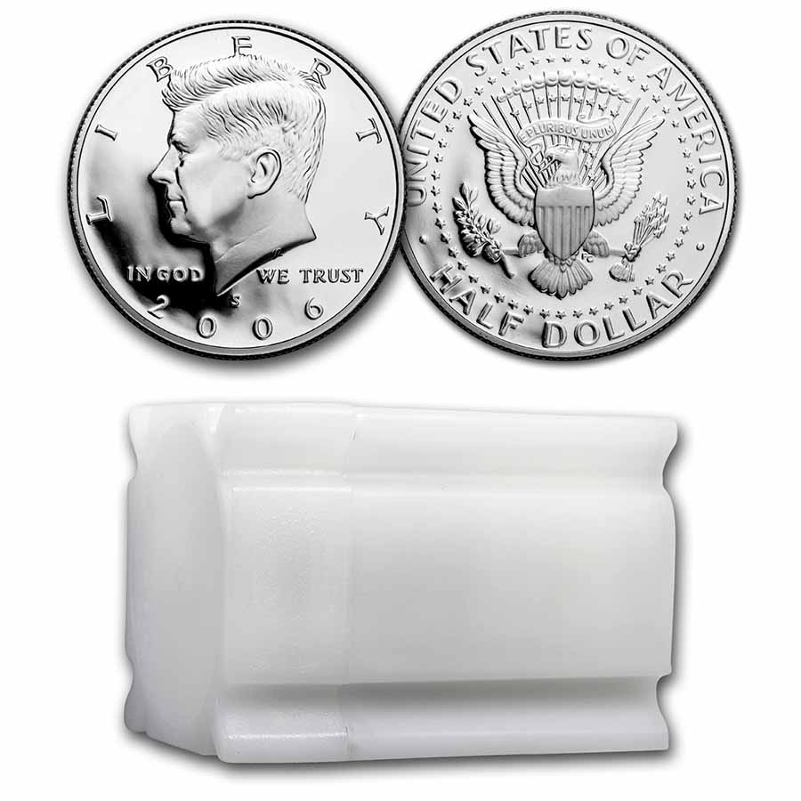 Buy 2006-S Silver Kennedy Half Dollar 20-Coin Roll Proof - Click Image to Close