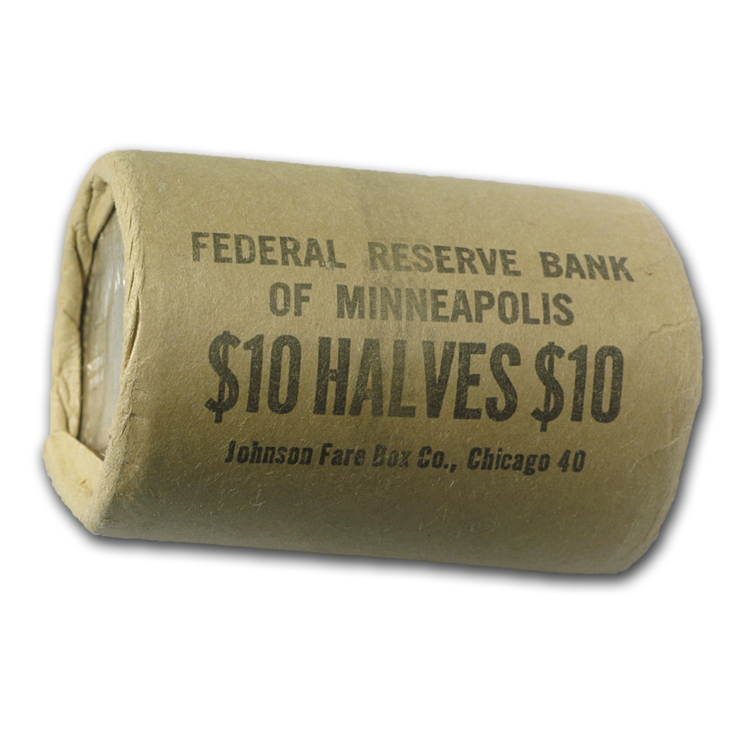 Buy 90% Silver Franklin Halves $10 20-Coin Roll BU (Bank Wrapped) - Click Image to Close