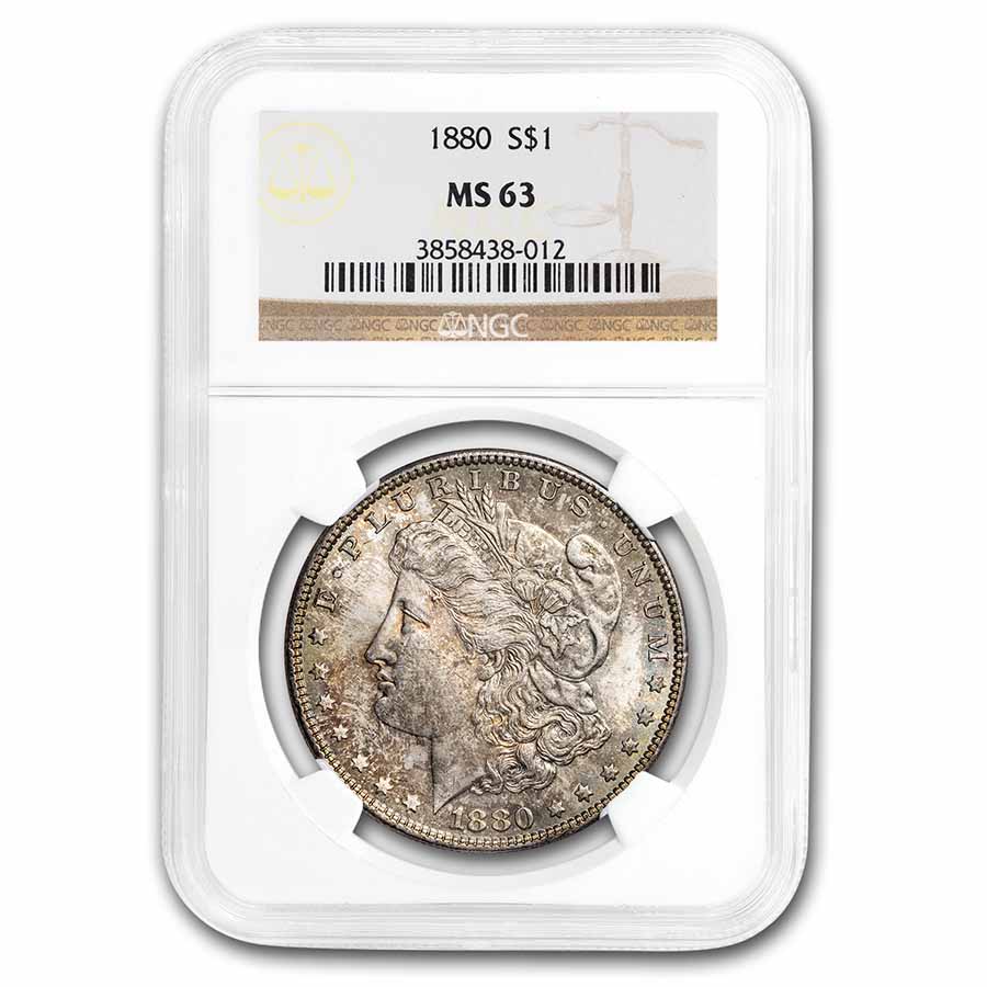 Buy 1880 Morgan Dollar MS-63 NGC (Toned) - Click Image to Close