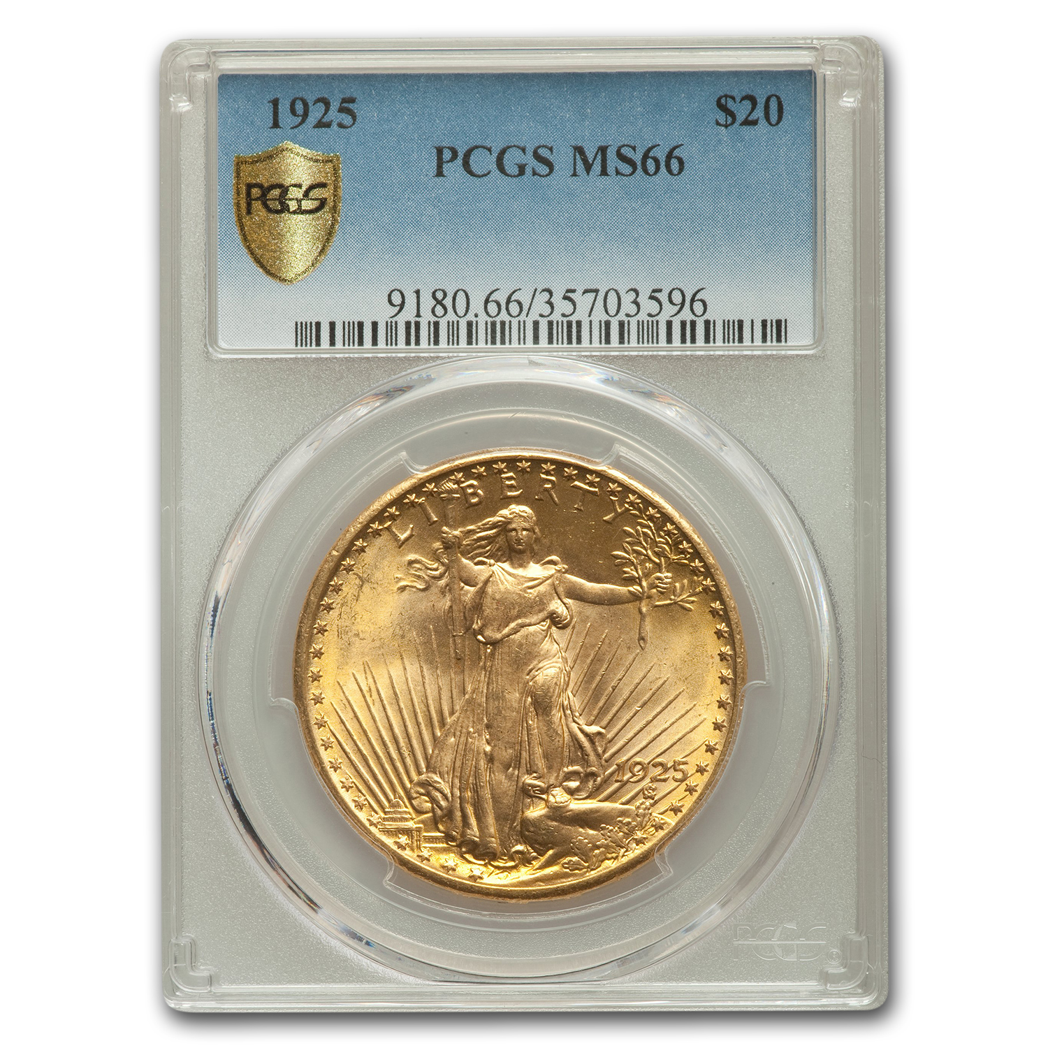 Buy 1925 $20 Saint-Gaudens Gold Double Eagle MS-66 PCGS - Click Image to Close