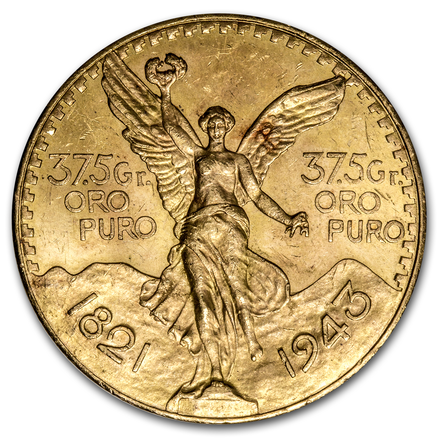 Buy 1943 Mexico Gold 50 Pesos BU - Click Image to Close