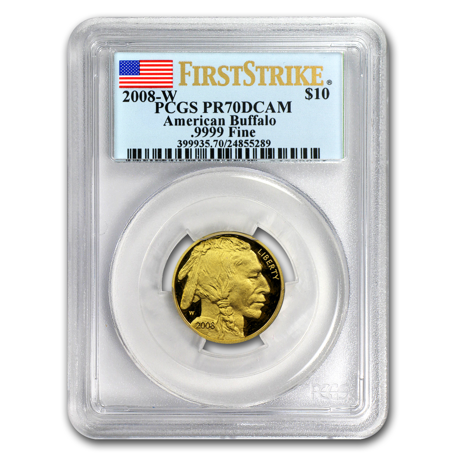 Buy 2008-W 1/4 oz Proof Gold Buffalo PR-70 PCGS (FS) - Click Image to Close