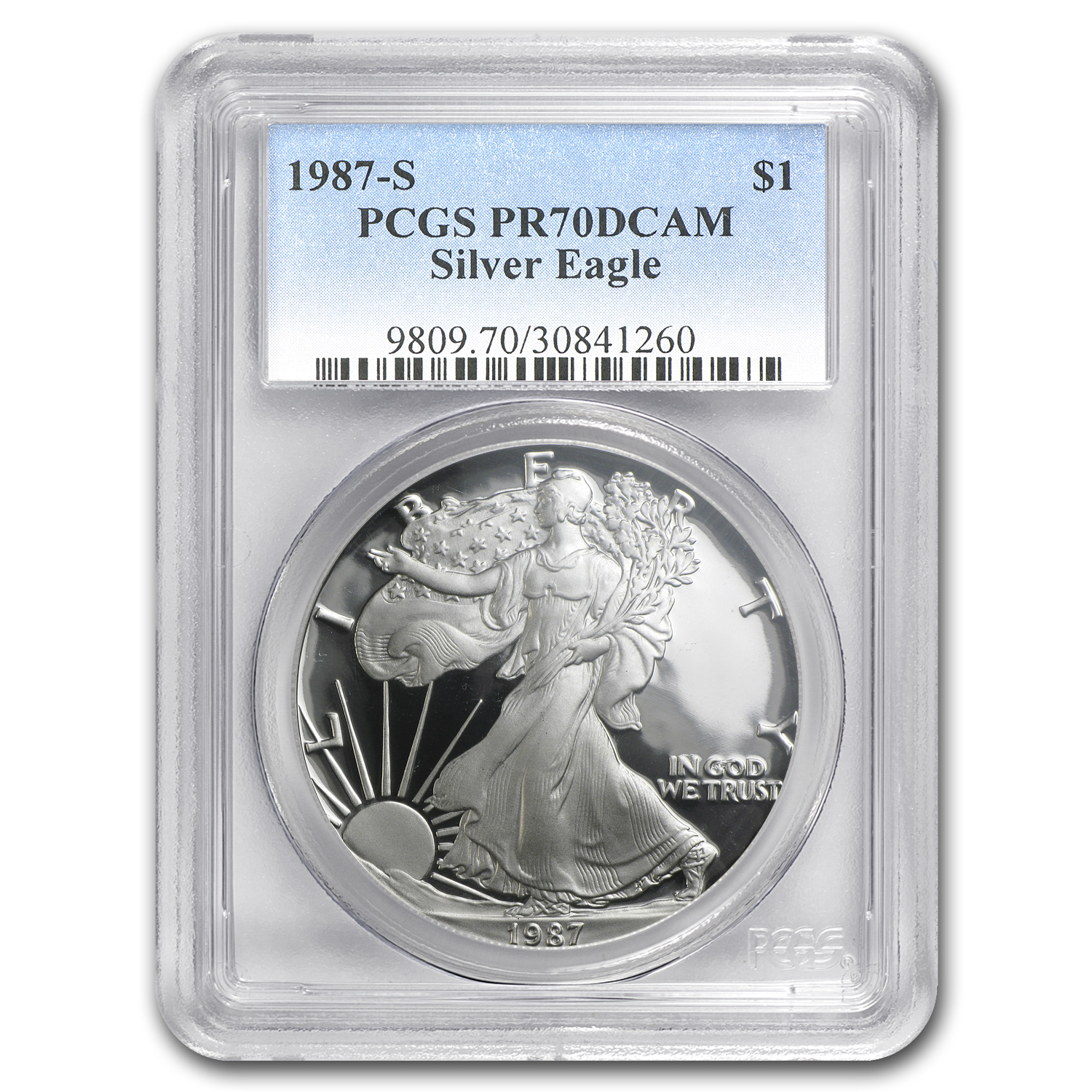 Buy 1987-S Proof American Silver Eagle PR-70 PCGS - Click Image to Close