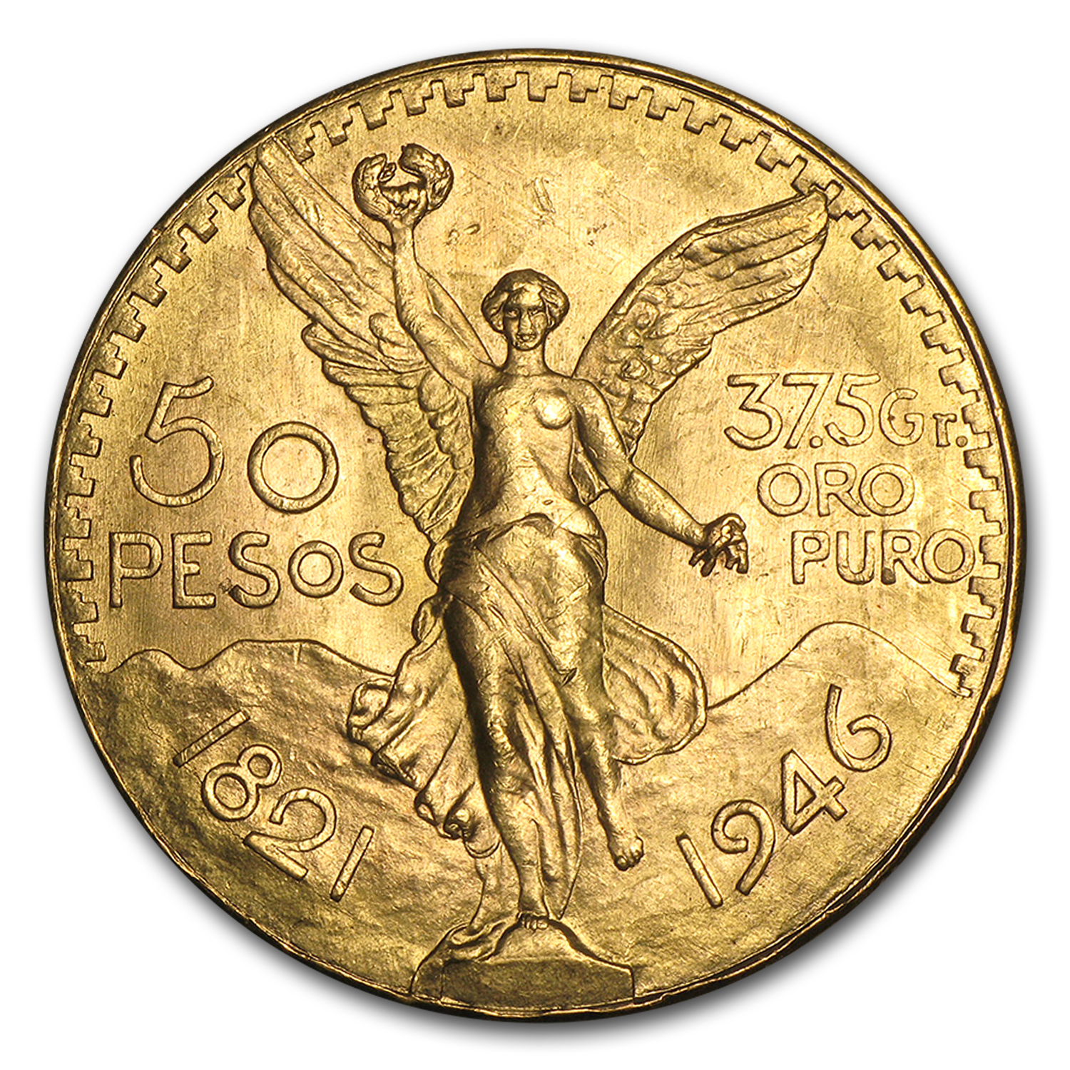 Buy 1946 Mexico Gold 50 Pesos BU - Click Image to Close