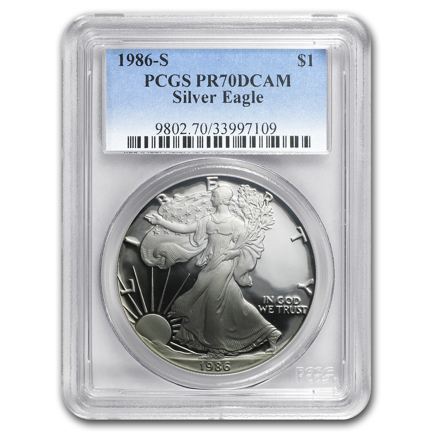 Buy 1986-S Proof American Silver Eagle PR-70 PCGS - Click Image to Close