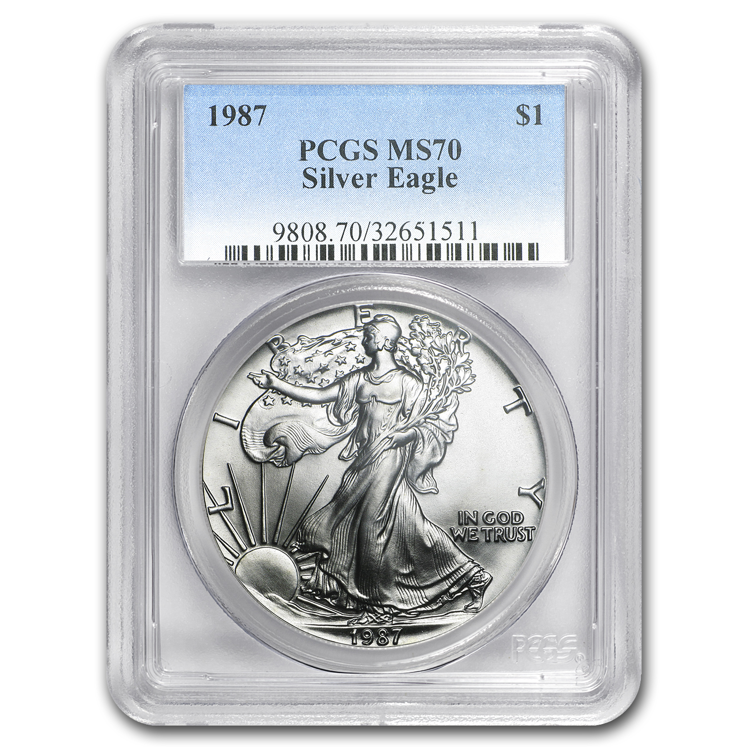 Buy 1987 American Silver Eagle MS-70 PCGS - Click Image to Close