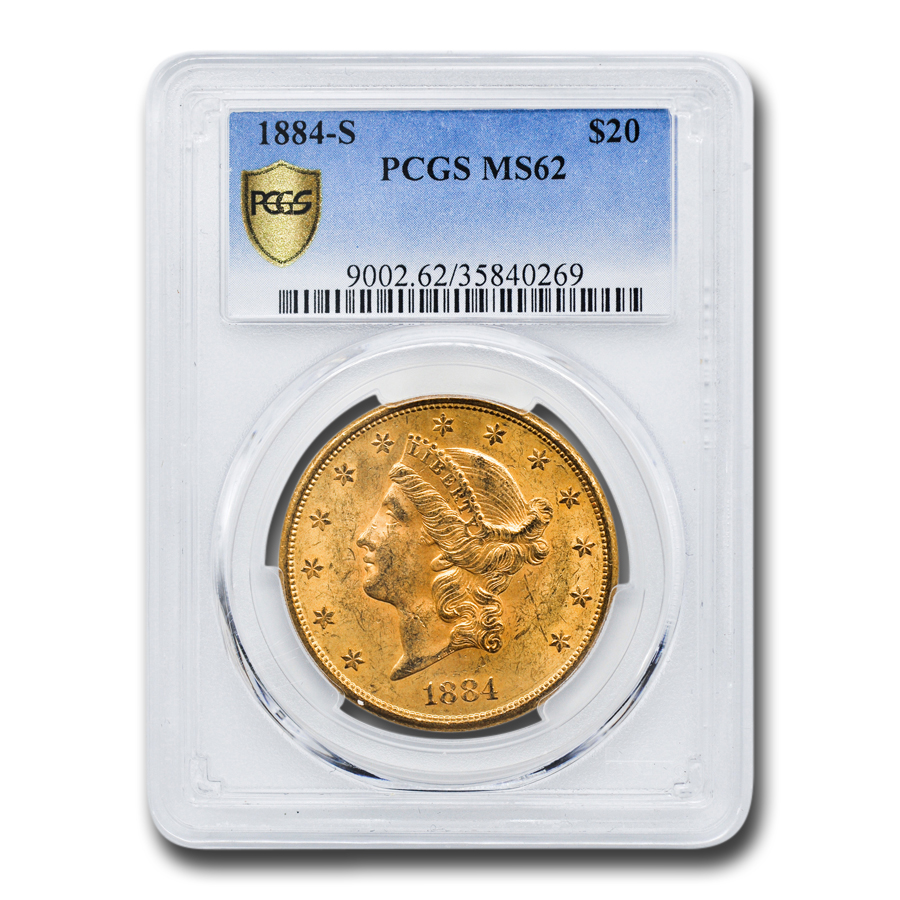 Buy 1884-S $20 Liberty Gold Double Eagle MS-62 PCGS - Click Image to Close
