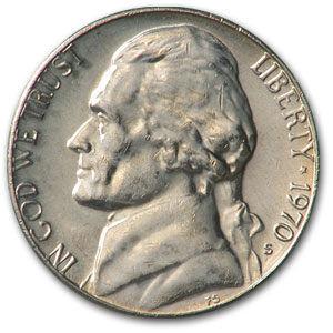 Buy 1970-S Jefferson Nickel BU - Click Image to Close